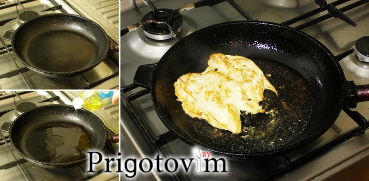 Обжарить на раскаленной сковородке на растительном масле шаг 2
